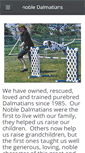 Mobile Screenshot of nobledalmatians.com