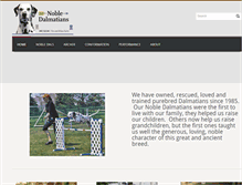 Tablet Screenshot of nobledalmatians.com